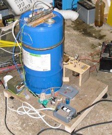 Plasma cutter on trolley